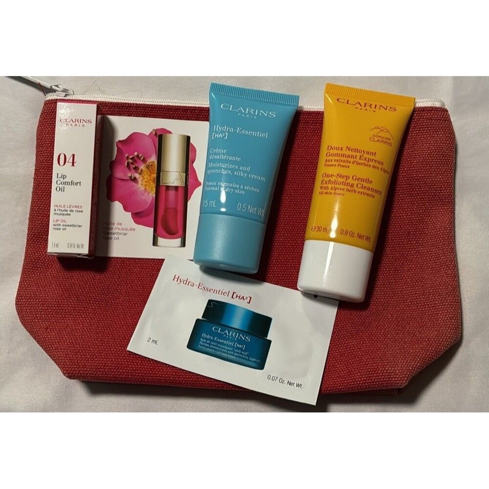 Clarins Skin Care And Lip Oil Set